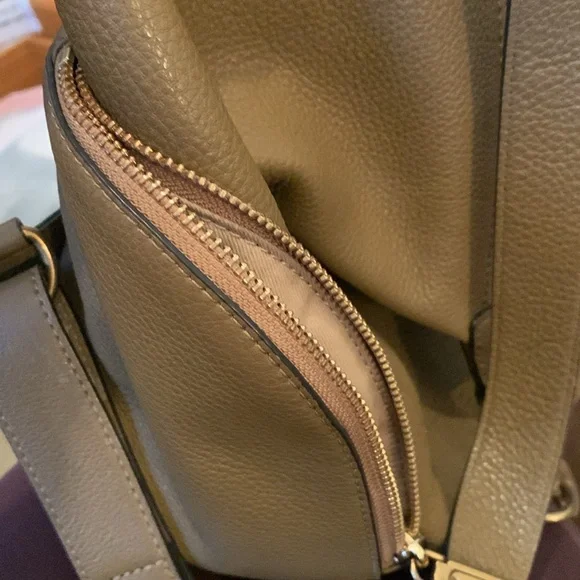 Rebecca Minkoff Julian leather Backpack in Military, brass hardware - Picture 6 of 17